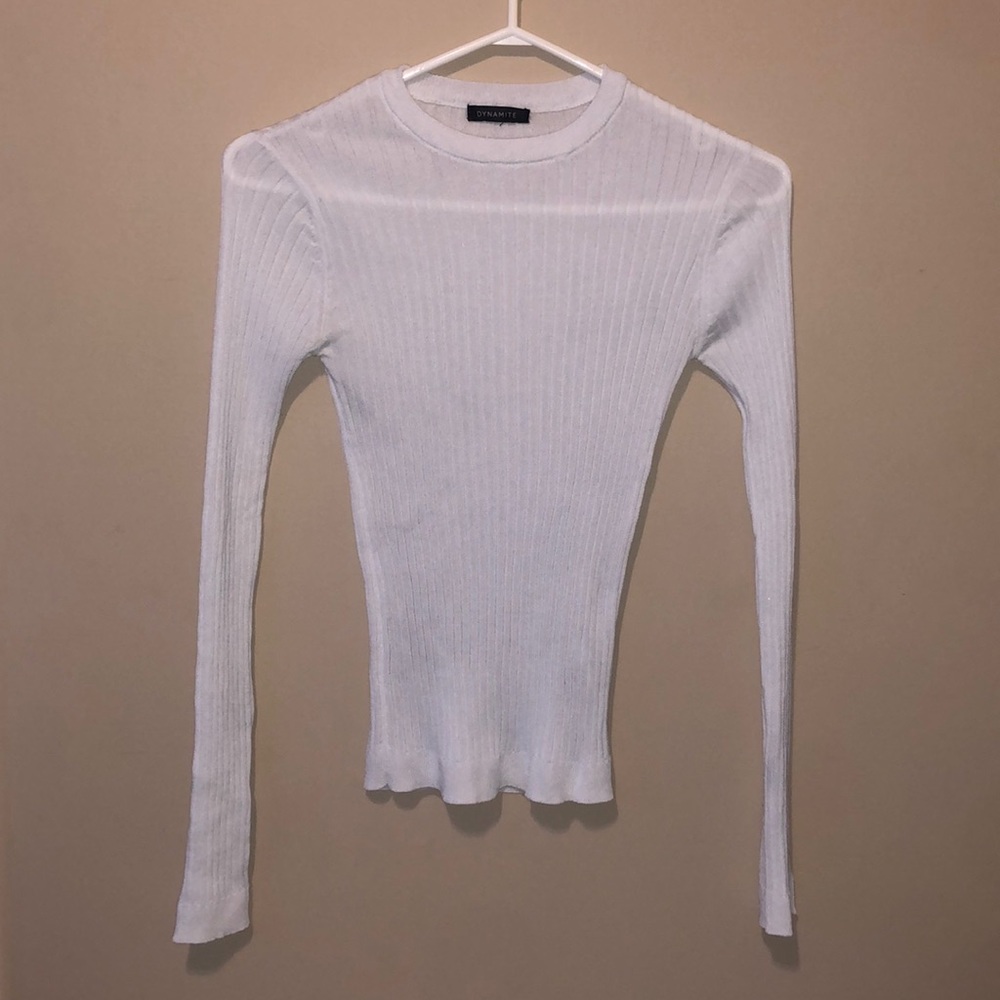 Dynamite Ribbed Long Sleeve